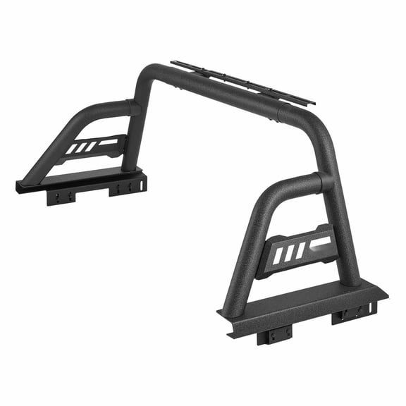 Truck Bed Roll Bar, Universal Pickup Truck Sport Bar Rack - Carbon Steel, Adjustable 60-66 inch, Light Bracket Included