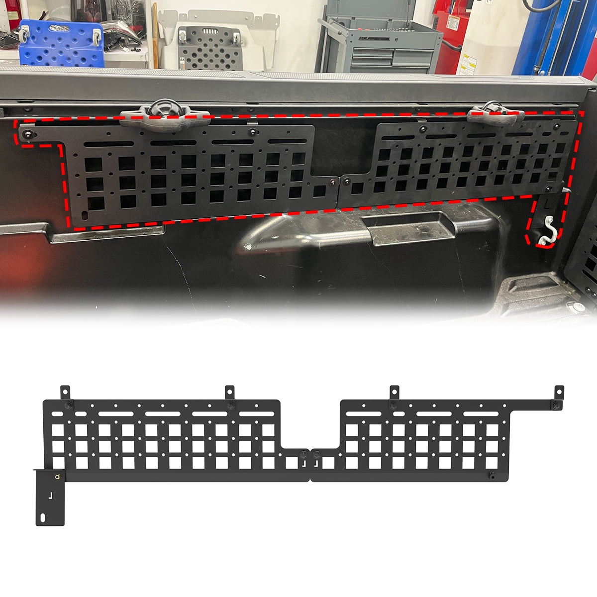 Truck Bed Side Molle Panel Fit for 2024-2025 Toyota Tacoma 5' Bed,High-Quality Carbon Steel Material,Left Side & Right Side
