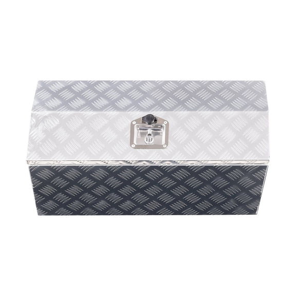 Truck Bed Tool Box, 30" Aluminum Tool Box with T-Lock, Heavy Duty Truck Storage Organizer for Pickup, Trailer, RV - Silver