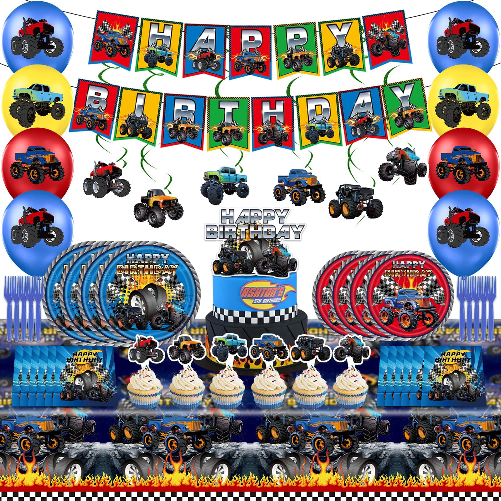 Cyinyin Wednesday Birthday Party Supplies, 32 PCS Birthday Party Decorations Set Include Banner Backdrop Balloons Cake Cupcake Toppers Kids Wednesday