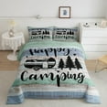 thumbnail image 1 of Truck Camper Accessories Comforter Set,Camper Bedding Sets Youth Teens,Happy Camping Duvet Bedding Comforters RV Inside Decor,Birthday Gifts Camper Lovers,Full Size, 1 of 4