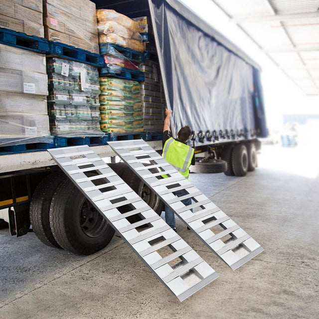Truck Car Auto Trailer Ramps, 2pcs Aluminum Trailer Ramps, Loading ...
