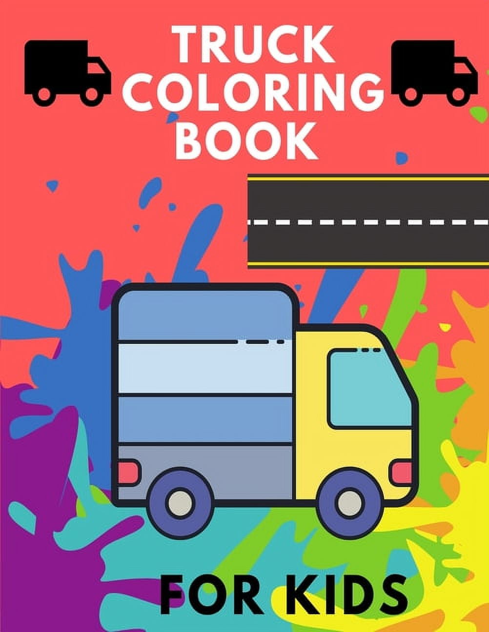 Truck Coloring Book for Kids : TRUCKS coloring book for kids & toddlers