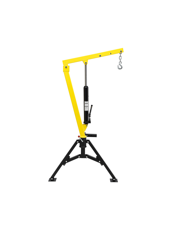 Truck Crane 12V Winch, 1100 lb Lift Capacity, 3500 lb Electric Winch, Folding Telescopic Jib, 360° Swivel Base, Pickup/Hitch Mounted