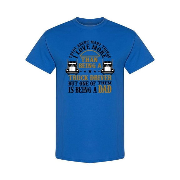 Truck Driver And Dad T-Shirt Men -SPIdeals Designs, Male 3X-Large