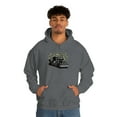 thumbnail image 1 of Truck Driver Camo American Flag Distressed Style Trucker Hoodie, 1 of 4