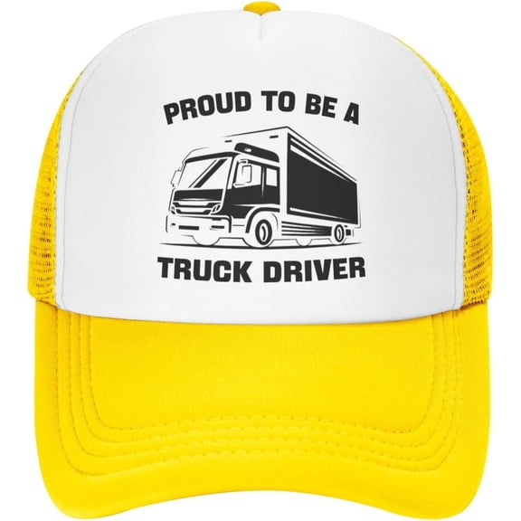 Truck Driver Cute Trucker Caps Women's Hiking Hats Proud to Be A Truck Driver Humor Hats