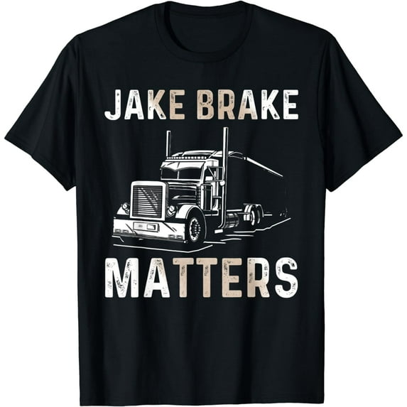 Truck Driver Design For Men Semi-Trailer Truckin Dad Big Rig T-Shirt
