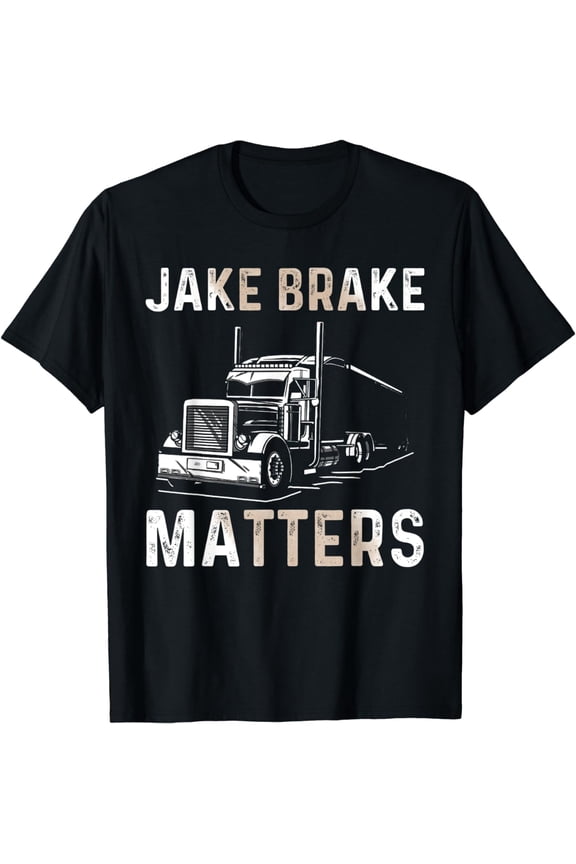 Truck Driver Design For Men Semi-Trailer Truckin Dad Big Rig T-Shirt