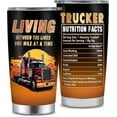 thumbnail image 1 of Truck Driver Gifts for Men, Best Appreciation Week Gift for Truck Driver, Cool 20oz Trucker Stainless Steel Tumbler With Lid, Funny Trucker Gift for Birthday Christmas Fathers Day, 1 of 6