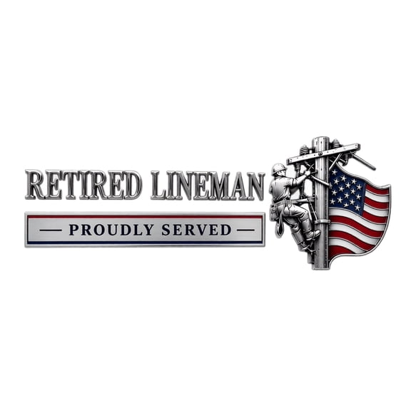 Truck Driver Retirement Metal Car Emblem Badge, Universal Self-Adhesive 3D Raised Letter Auto Decal Sticker, Retired Driver Edition Metal Fender Vehicle Decor Sticker (A)