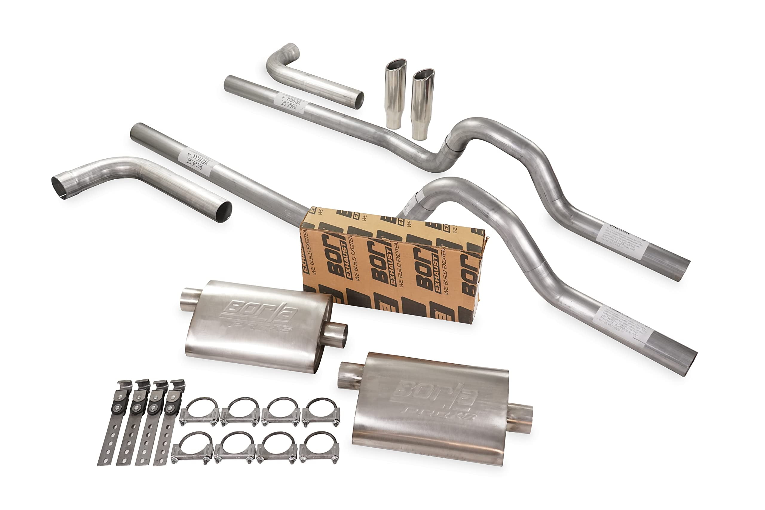 Truck Exhaust Kits - Shop Line Dual Exhaust System 2.5 inch Aluminized ...