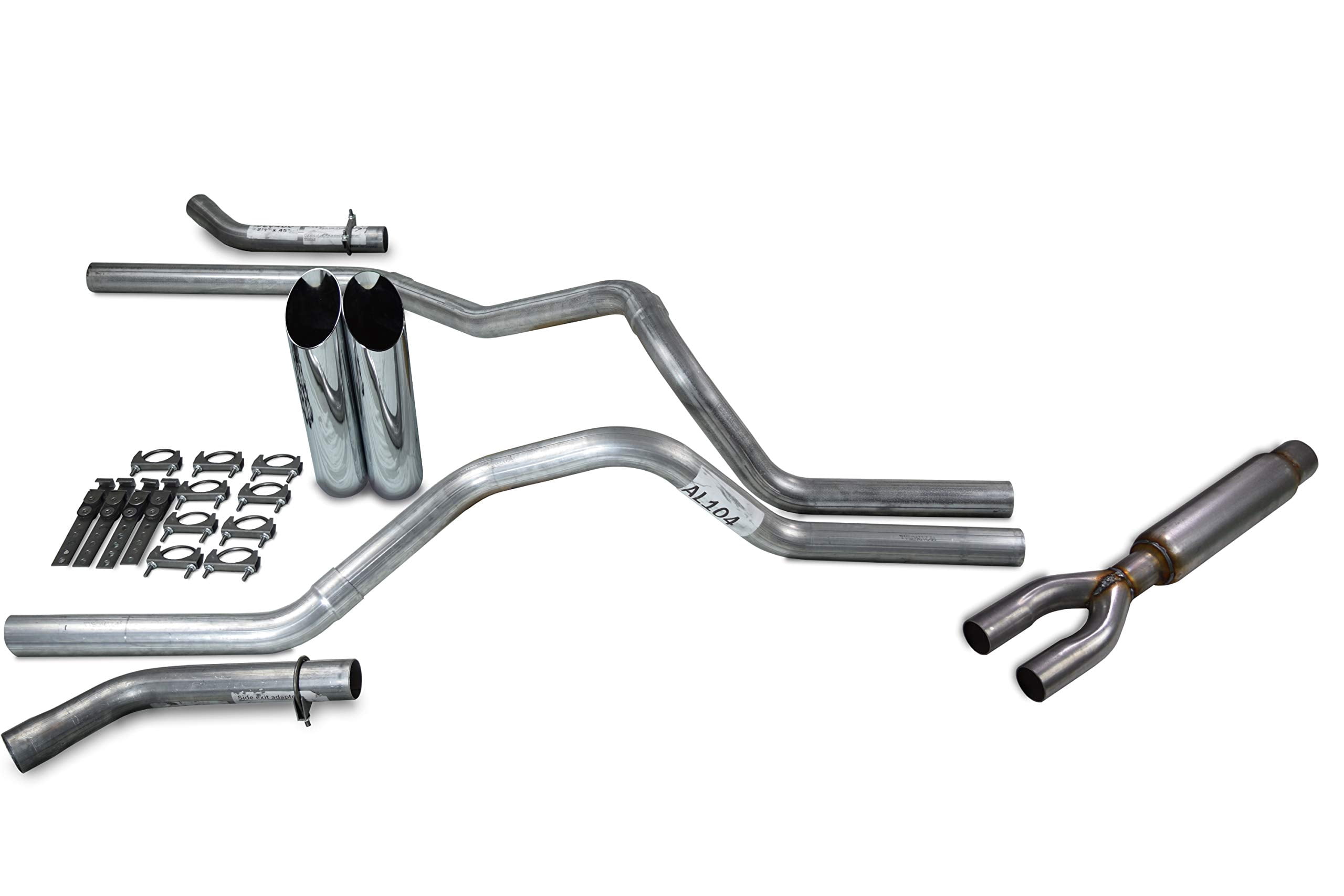 Truck Exhaust Kits - Shop Line Dual Exhaust Sytem 2.5 inch Aluminized ...