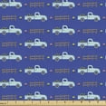 thumbnail image 1 of Ambesonne Truck Fabric by the Yard Upholstery, Rural Fence Vehicle Pattern, 1 Yard, Violet Blue, 1 of 4