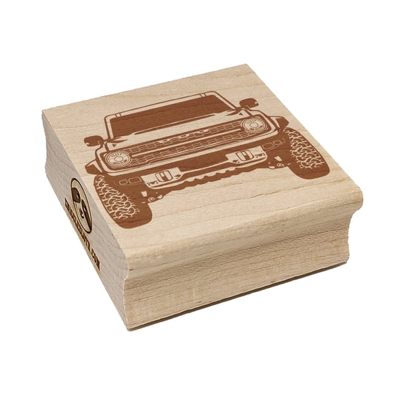 Truck Front Grill Car Vehicle Square Rubber Stamp Stamping Scrapbooking Crafting - Medium 1.75in