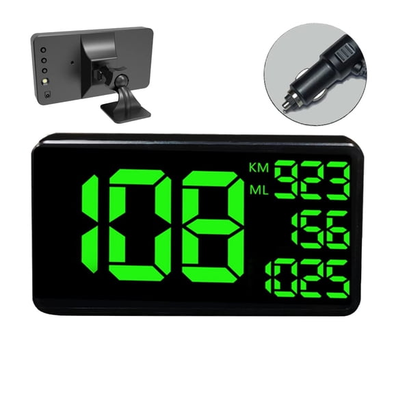 Truck GPS Speedometer 6.2 inch Extend Digital Display Vehicle Odometer Trip Meter Course Overspeed Alarm MPH/KMH