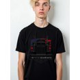 thumbnail image 1 of Truck Garage USA Tee men graphic t shirts black short summer Breathable fabric, round neck, short sleeves Classic Unisex Shirt Crewneck tshirts, 1 of 6