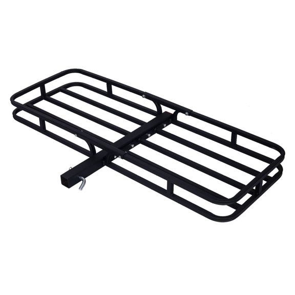 Truck Hitch Cargo Carrier 2 Inch Receiver - 500lb Capacity Rack - Rear Cargo Basket for SUV, Van, Car - Heavy Duty Steel Hitch Mount Luggage Rack