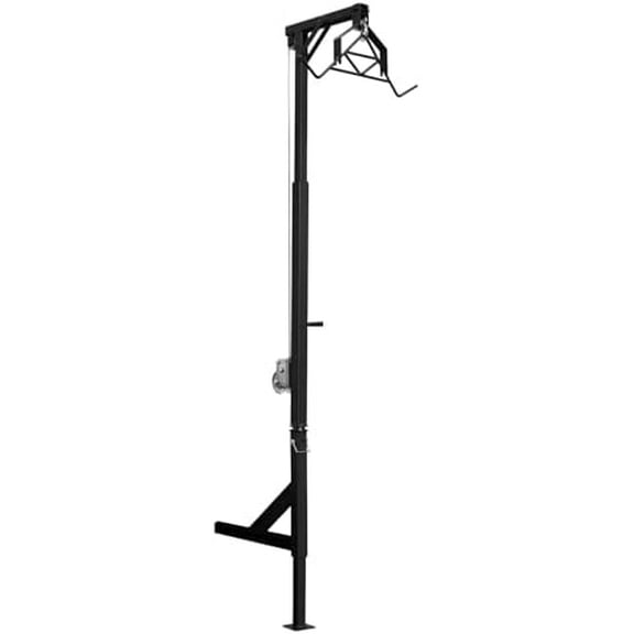 Truck Hitch Game Hunting Hoist,Capacity Hitch Mounted Deer Hoist with Extension Rod,Adjustable Height & 360 Degrees Swivel,Heavy Duty Deer Hanger for Skinning for Outdoor Hunting,Truck Hitch (600Lbs)