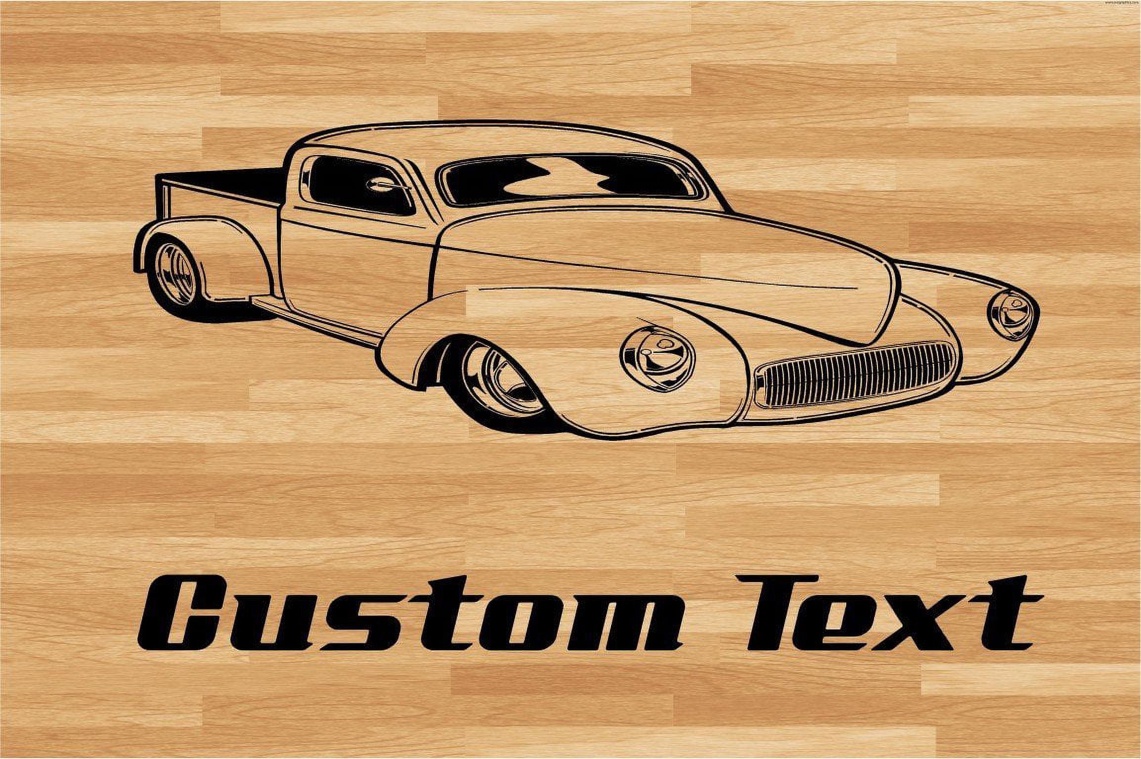 Truck Hot Rod 2 Car Wall Decal Auto Wall Mural Vinyl Stickers
