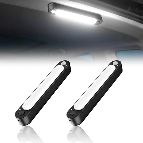 Truck Interior Lights,Car Trunk Lights Wireless for RV Interior Lighting,1500mAh Rechargeable Motion Sensor Light Magnetic,2 Modes Truck Roof Ceiling Light for Pickup Camper RV Van,2 Pack