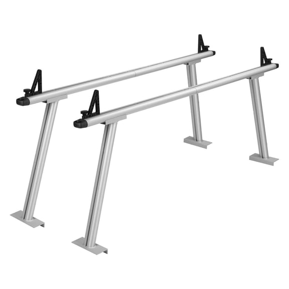 Truck Ladder Rack 46-71 Inch Extendable, 800lbs Capacity Steel Truck Bed Rack - Non-Drilling J-Bolts for Kayak, Surfboard, Lumber