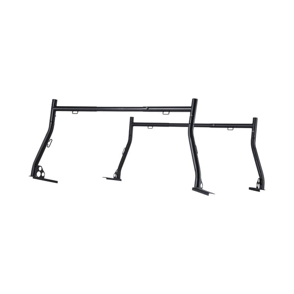 Truck Ladder Rack 49-73in, Extendable Cargo Rack - 800lbs Capacity - Steel Universal Fit for Canoes, Surfboards, Ladders, Lumber & More