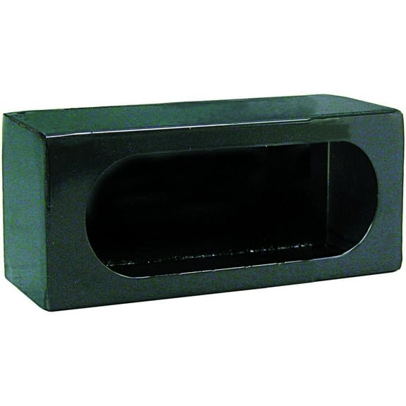 Truck Light Mounting Cabinet,For Single Oval Body Light,Black,Aluminum,8"L