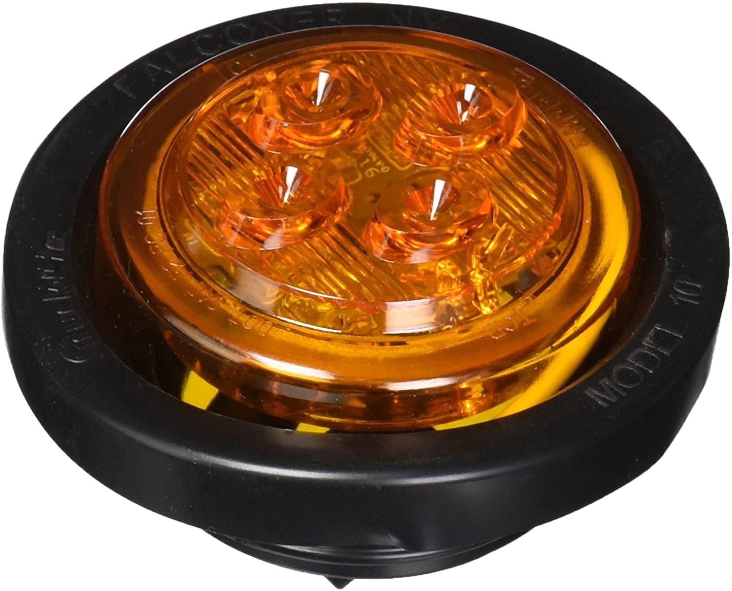 Truck Lite 10076Y 10 Series Marker Clearance Light   Led, Fit 'N Forget M/C