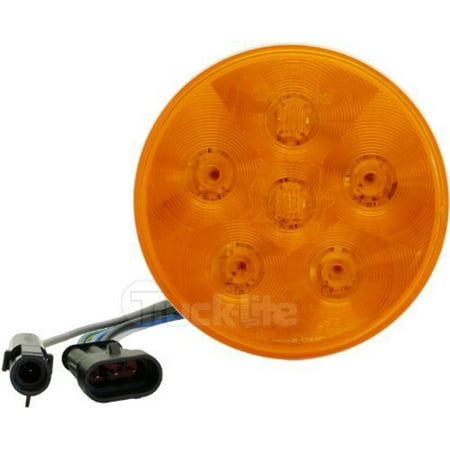 Truck-Lite 44217Y Super 44 Strobe Light Led, 6 Diode, Round Yellow, Grommet