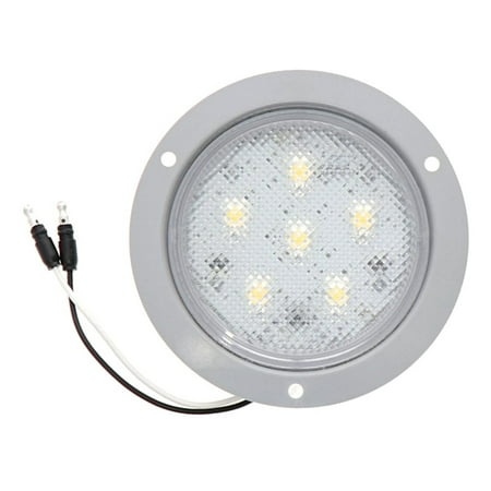 Truck Lite 44339C Super 44 Dome Light Led, 6 Diode, Round Clear Lens,