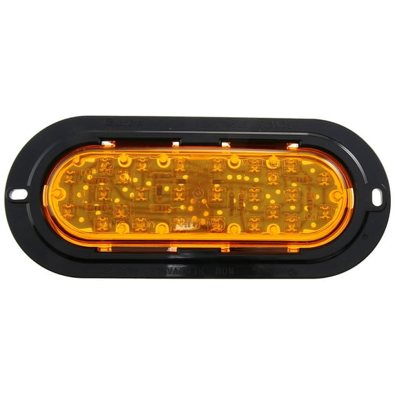 Truck Lite 60276Y 60 Series Turn Signal Light Led, Yellow Oval Lens, 26