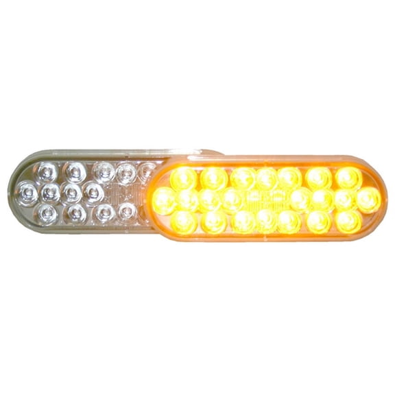 Truck-Lite 6051A Amber LED Signal Stat Turn Oval Sealed Lamp Clear Lens 24 Diode