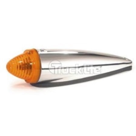 truck-lite model 26 cab marker light chrome/yellow 26760y