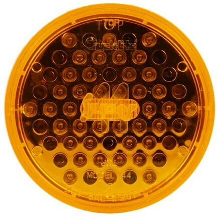 Truck Lite TRL44102Y Strobe Light Super 44, Led, 8 Diode, 4" Round,