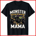 thumbnail image 1 of Truck Lover Motherhood Monster Trucks Are My Jam Unisex T-shirt V18343, up to size 5XL, 1 of 2