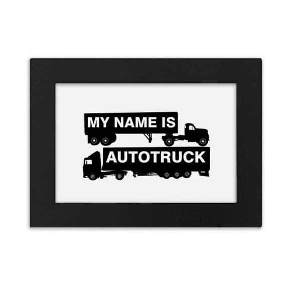 Truck Name Transport Art Deco Fashion Desktop Photo Frame Ornaments Picture Art Painting