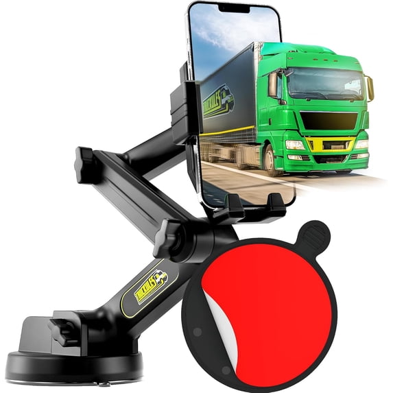 Truck Phone Mount + Dash Pad, 16.9