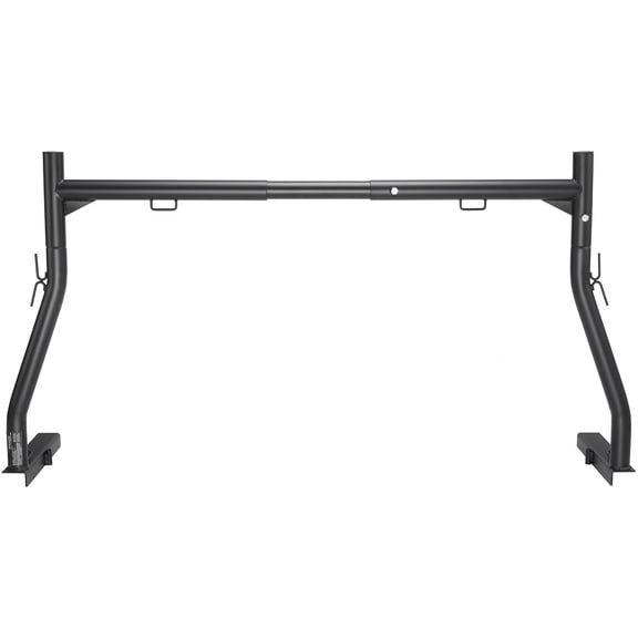 Truck Rack, 46-71inch Extendable Truck Ladder Rack, 800 lbs Capacity Steel Ladder Rack for Truck with Non-Drilling J-bolts, Heavy Duty Truck Bed Rack for Kayak, Surfboard, Lumber, Ladder