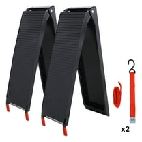 Truck Ramps 80x12 Portable Loading Ramps 1500 LBS Capacity Aluminum Folding Ramps for ATVs Snowblowers Lawn Mowers UTVs Bikes 2PCS Black