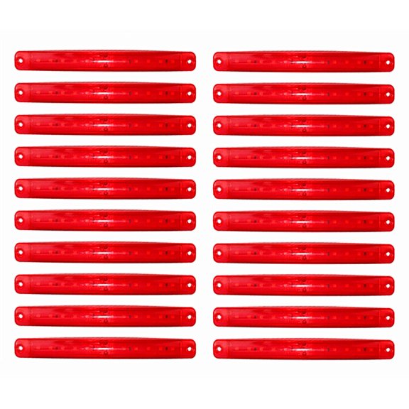 Truck Side Marker Indicators, 20pcs Car Marker Lights Car Side Indicators Lights 12SMD LED Front Rear Side Light Position Lamps 24V for Auto Camper Van Truck Lorry
