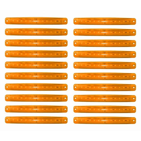Truck Side Marker Indicators- 20pcs Car Marker Lights Car Side Indicators Lights 12SMD LED Front Rear Side Light Position Lamps 24V For Auto Camper Van Truck Lorry.