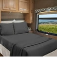 thumbnail image 1 of Truck Size 35" X 70" | 1000-TC Egyptian Cotton Sheet Set 15 inch Deep Pockets - Made for RV - Dark Grey Color, 1 of 7