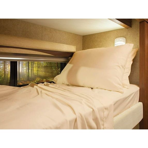 Truck Size 42" X 80" Sheet Set 400 Thread-Count 100% Egyptian Cotton 6-Inch Deep Pockets - Made for RV - Peach Color