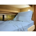 thumbnail image 1 of Truck Size 42" X 80" Sheet Set 600 Thread-Count 100% Egyptian Cotton 15-Inch Deep Pockets - Made for RV - Sky Blue Color, 1 of 7