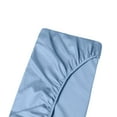 thumbnail image 1 of Truck Size 42"X80" Fitted Sheet Only - 700-Thread Count 100% Pure Organic Cotton, 10 inches Deep Pockets Fitted Sheet, Soft, Smooth, Cooling, Sateen Weave - Light Blue Color, 1 of 7