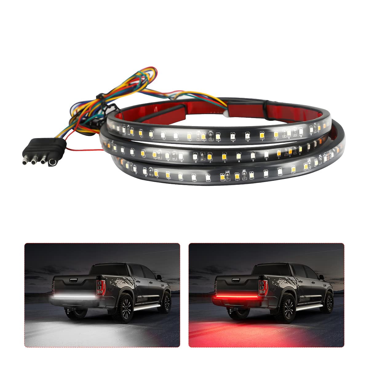 Truck Tailgate Light Bar, AIF4 LED Single Row Tailgate Light Strip with