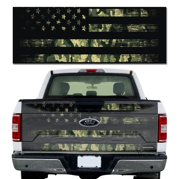 Truck Tailgate Wrap American Camo HD Decal Graphics MightySkins Professional Grade 3M Material Universal Fit for Full Size Trucks Weatherproof & Car Wash Safe