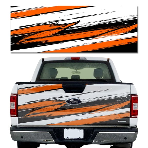 Truck Tailgate Wrap Grunge Orange HD Decal Graphics MightySkins Professional Grade 3M Material Universal Fit for Full Size Trucks Weatherproof & Car Wash Safe
