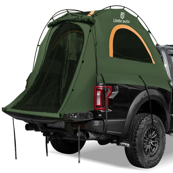 Truck Tent for 6.4'-6.7' Pickup Truck Bed Tent Double Layer Windows Camping Waterproof